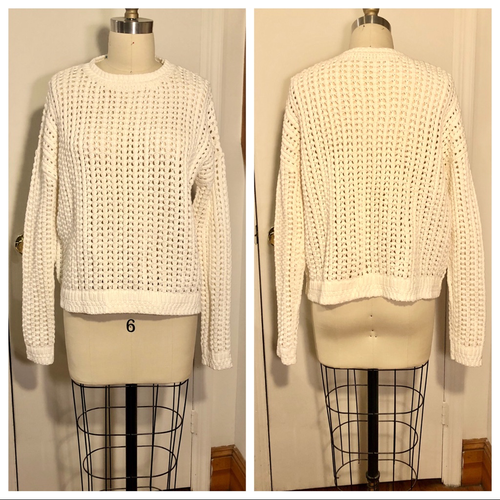 Elizabeth & James Open Stitch Sweater, Small
